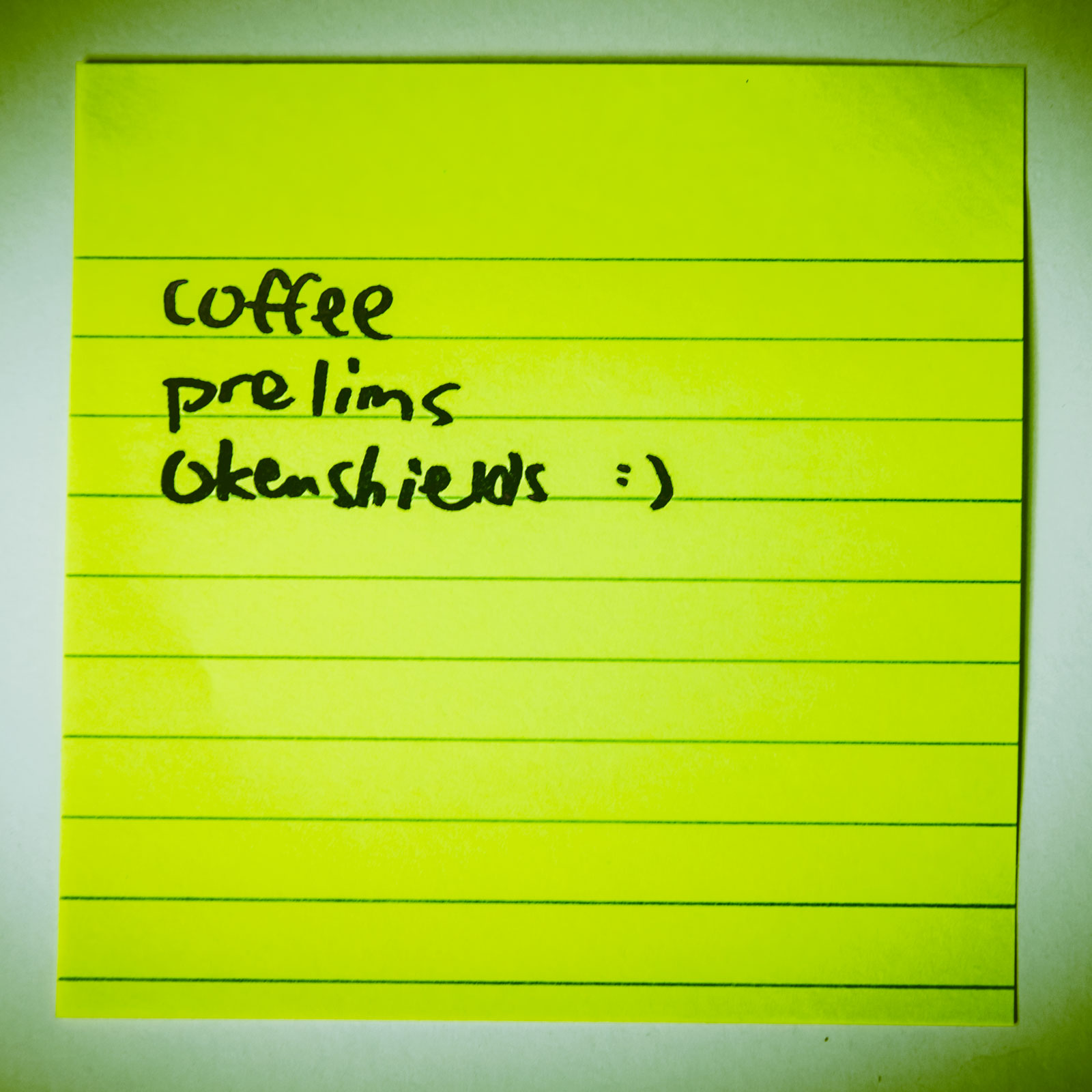 Coffee prelims Okenshields