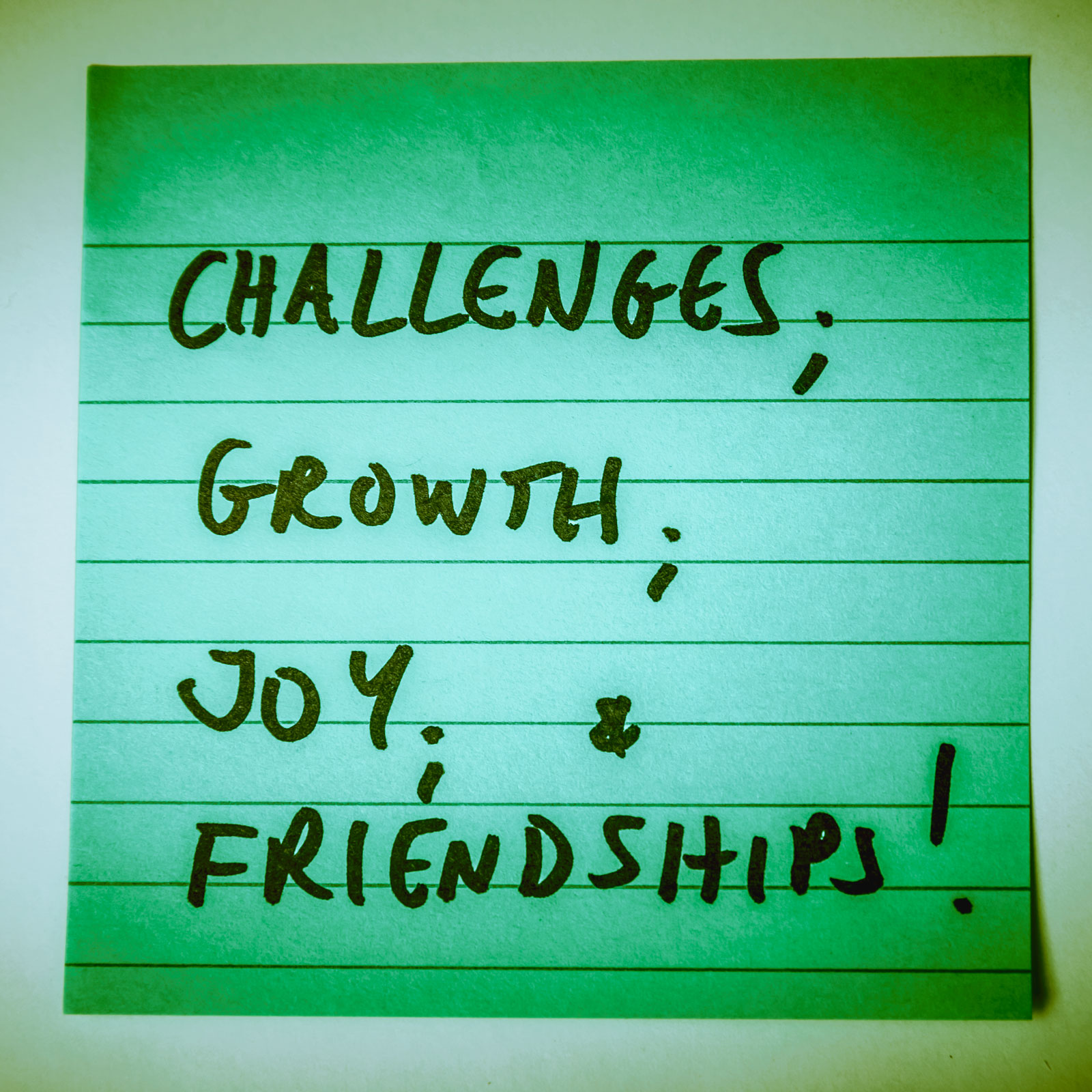challenges, growth, joy & friendships!