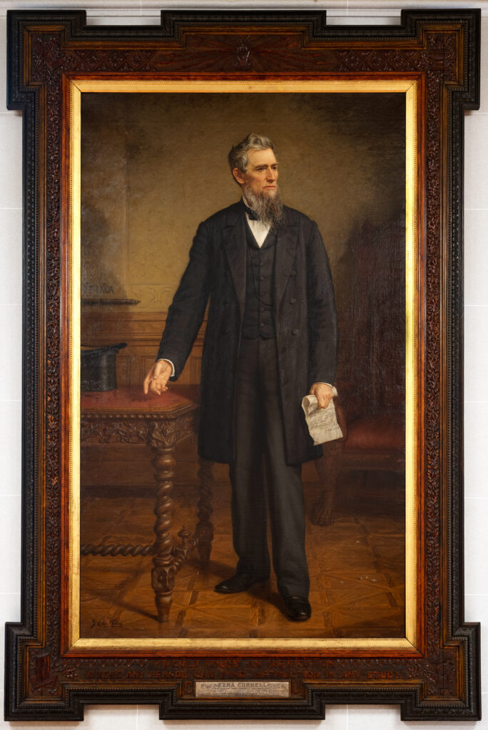 Ezra Cornell portrait in Albany