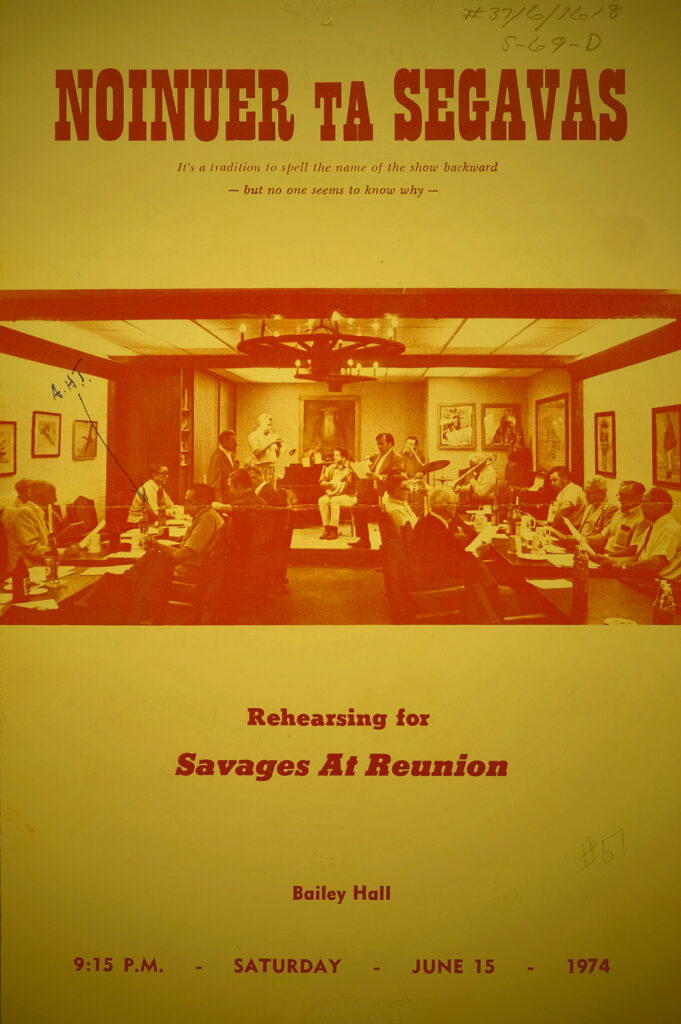 Cover of 1974 Savage Club show program