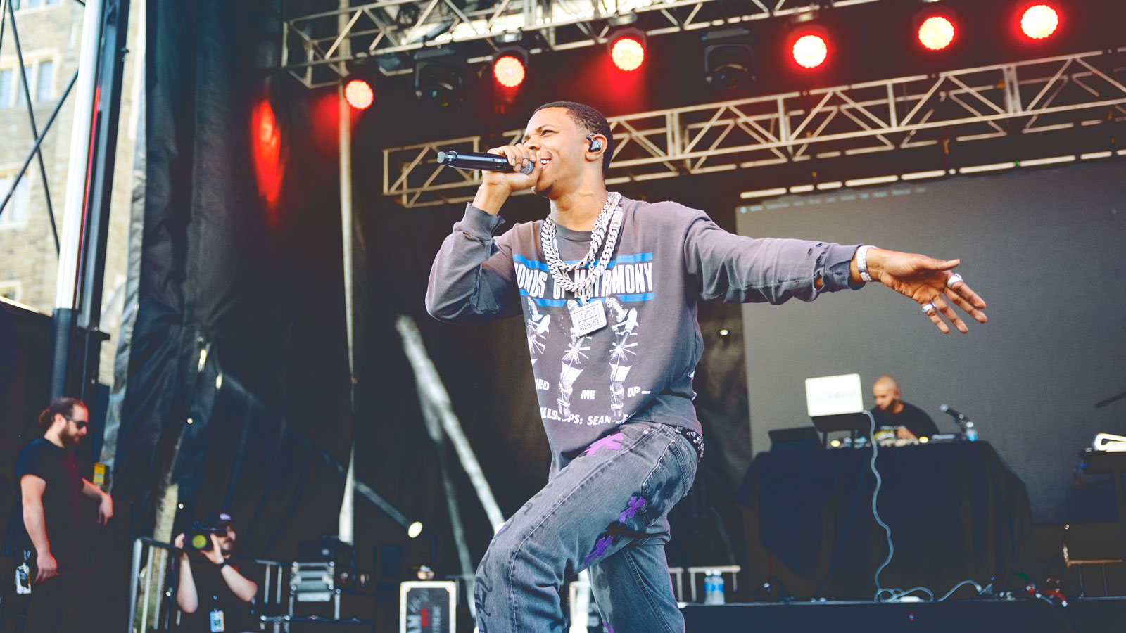 A Boogie Wit da Hoodie performs at Slope Day 2024