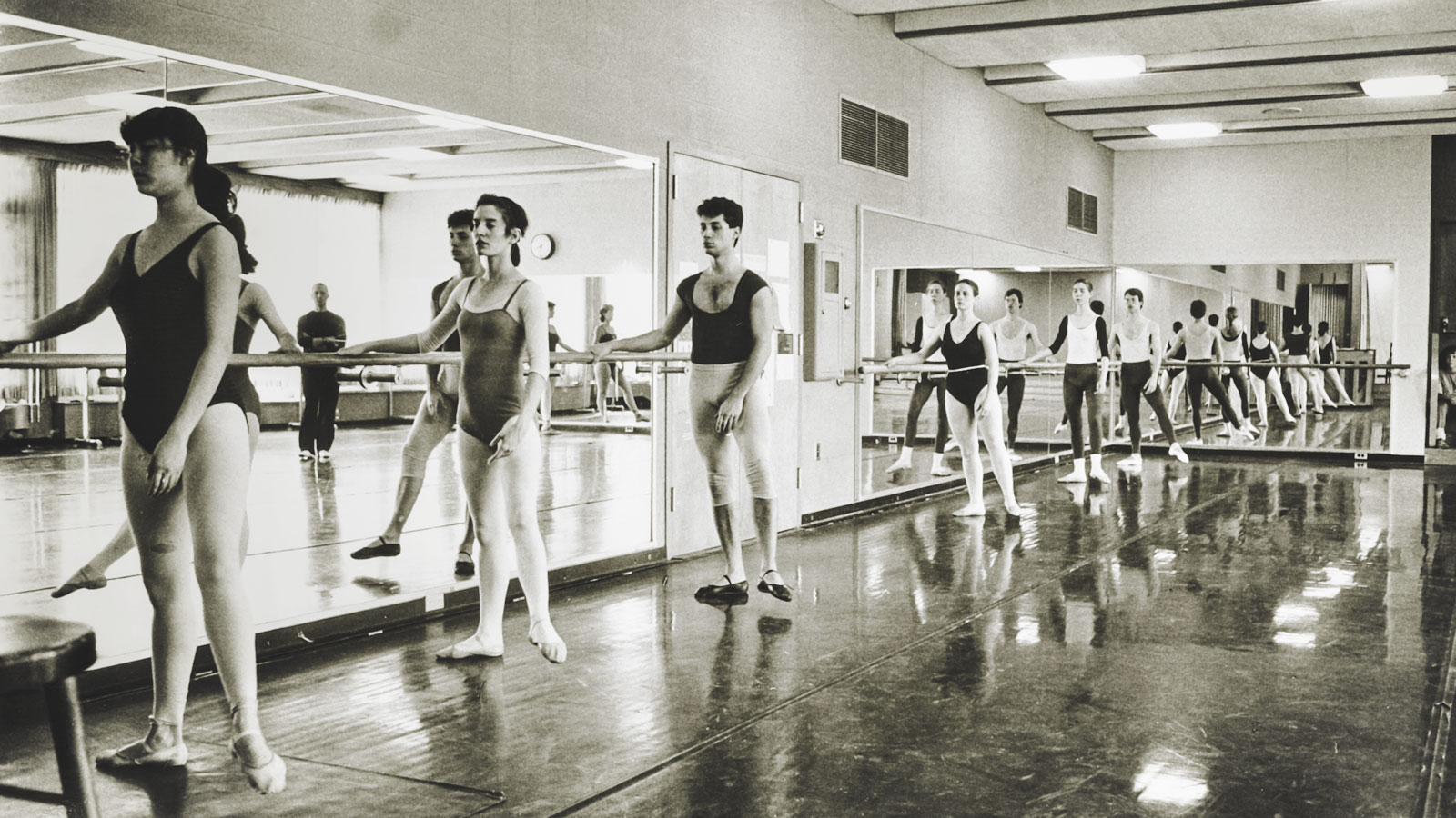 A Cornell ballet class for physical education, 1980s