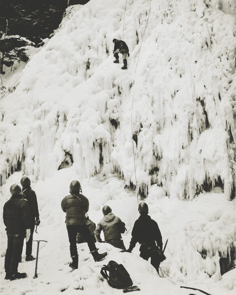 A Cornell ice climbing class, date unknown